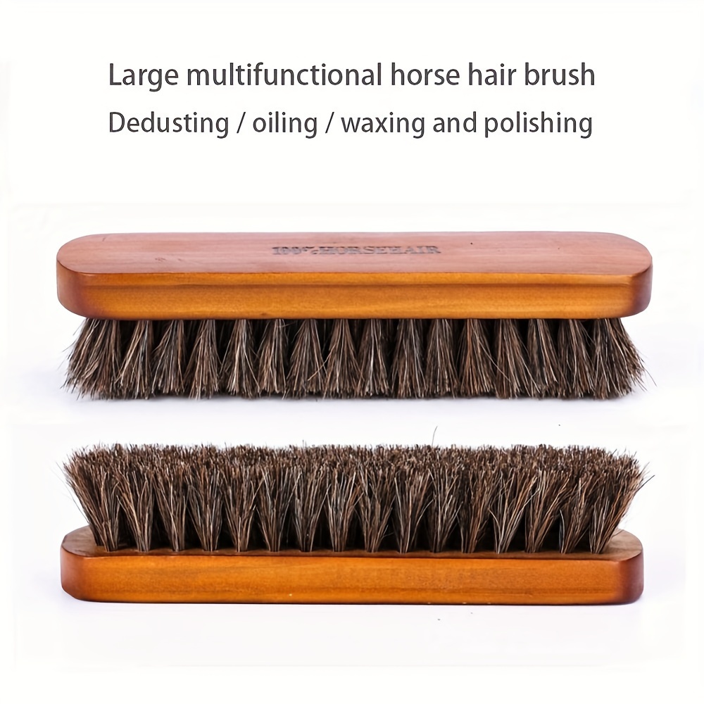 3PCS Shoe Cleaning Kit - Suede Cleaning Brush, Horse Hair Brush For Leather  Care, Shoe Polish Applicators