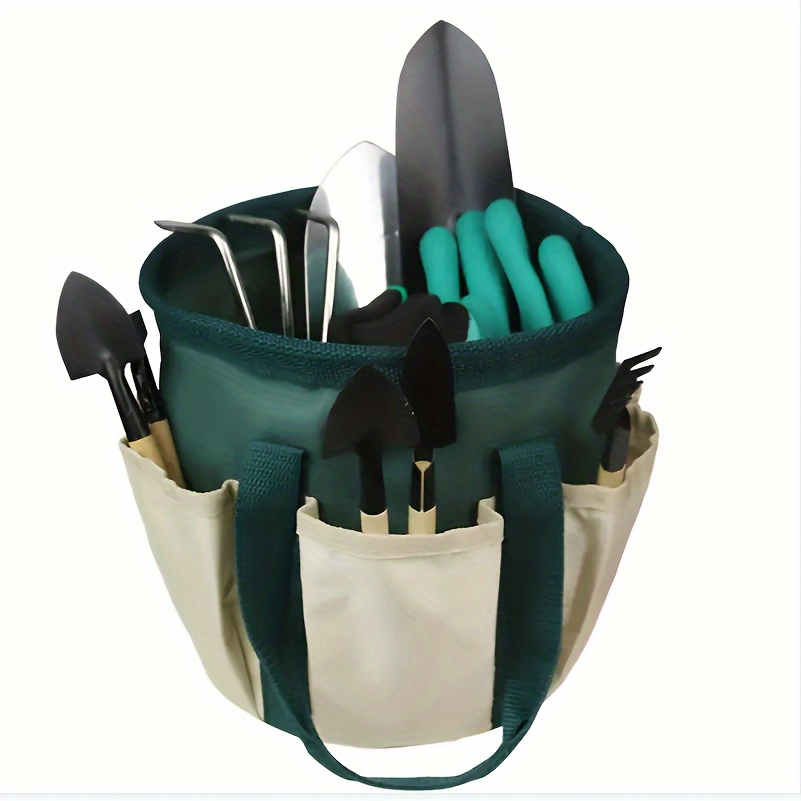 Organisateur De Seau D'outils De Jardinage Robuste Support De Kit D'outils  De Jardinage Avec 56 Poches Pour Pelouse De Jardin 