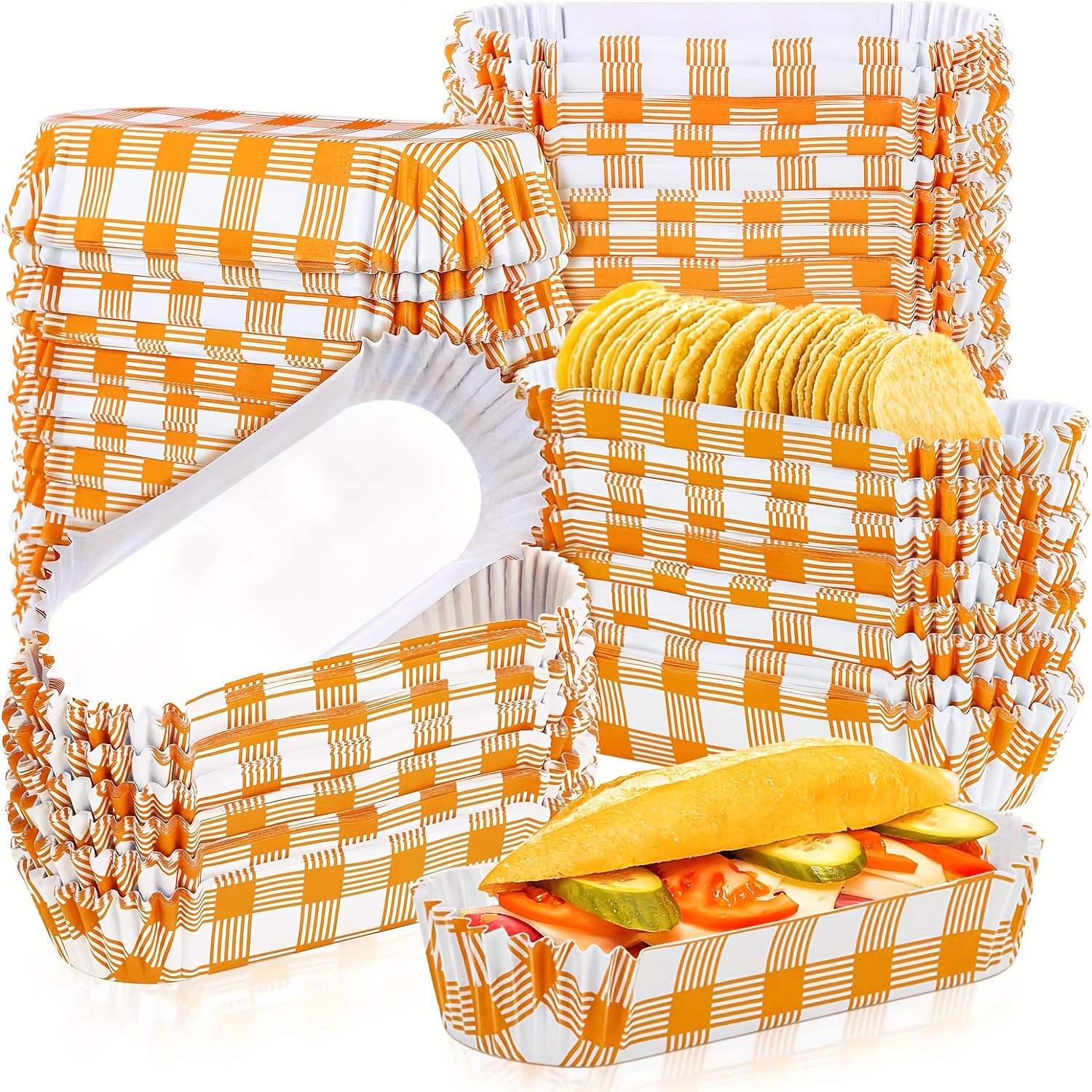 Disposable Paper Food Boats Coated Boat Box Fried - Temu