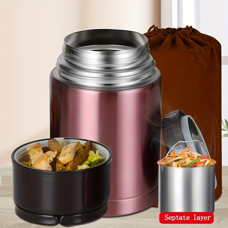 700ml Portable Soup Thermos Leak Proof 304 Stainless Steel Food Container  Food Jar for School Office Picnic Travel