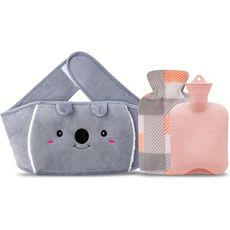  Valentine's Day Gifts Hot Water Bottle,Hot Water Bag Heating  Bag Electric Cartoon Warm Hot Water Bottle Bag Hand Foot Warmer Relaxing  Heat Cold Therapy Portable Heated Pad Heating Bag for Pain