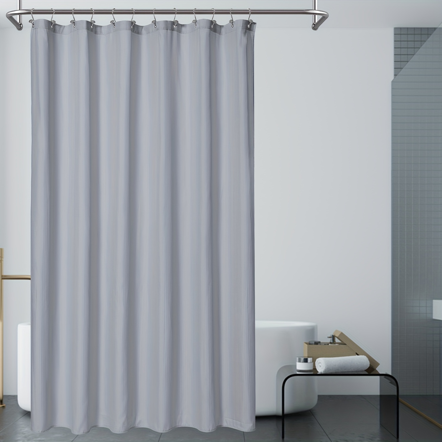 Comprar Cortina de ducha antimoho impermeable de planta verde, cortina de  baño con impresión Digital sin perforaciones, cortina impermeable para  ducha