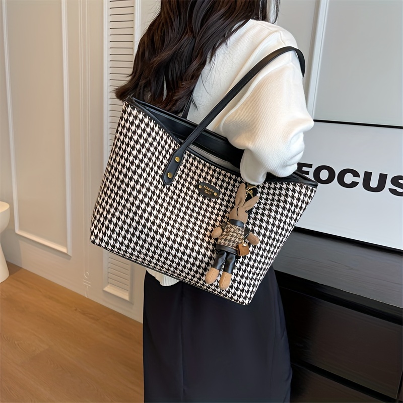 Kate Spade Houndstooth Tote Bags for Women