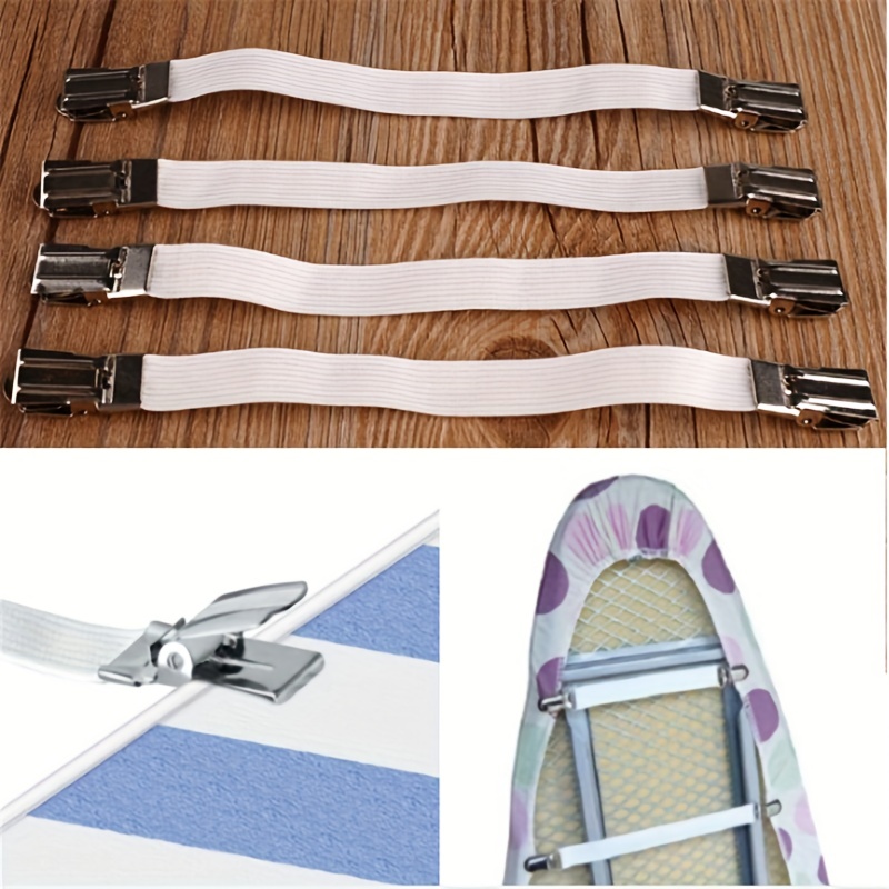 Set of 8 Mattress Clips Sheet Holders Sheet Bed Suspenders Adjustable Metal  Heav