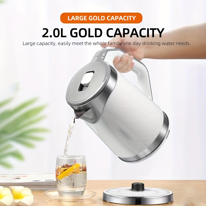 Travel Electric Kettle, Portable Small Tea Coffee Pot Water Boiler, Mini Electric  Kettle, 304 Stainless Steel, Bpa-free, With 4 Temperature Control And  Automatic Shut-off Function - Temu