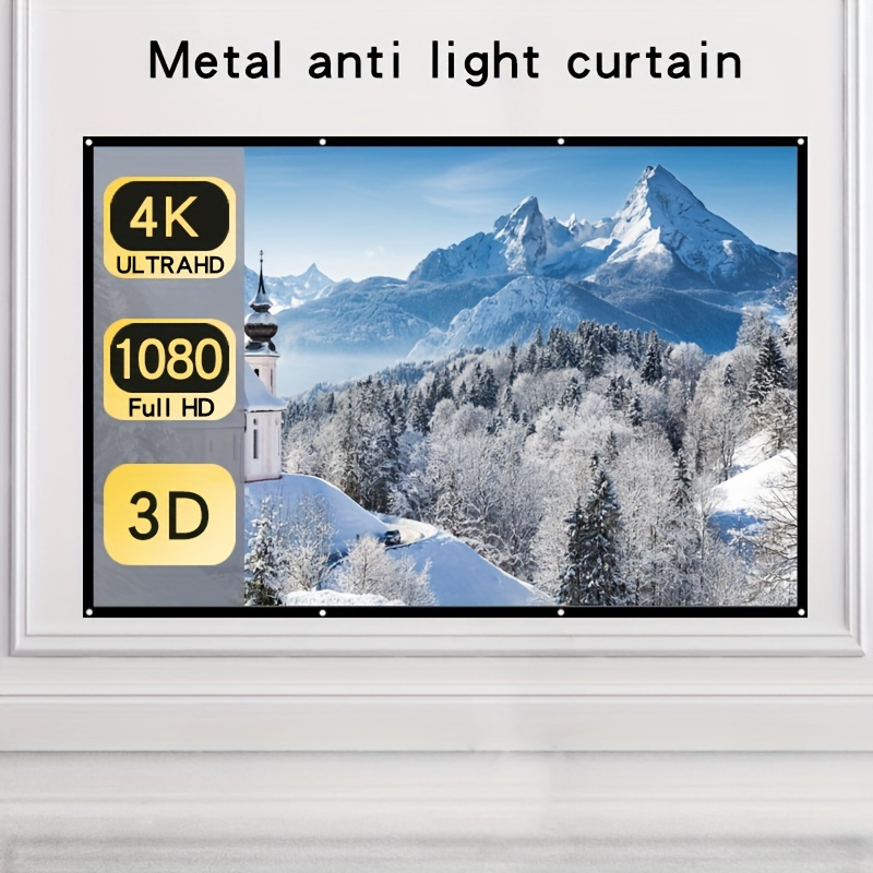 metal anti light projector screen