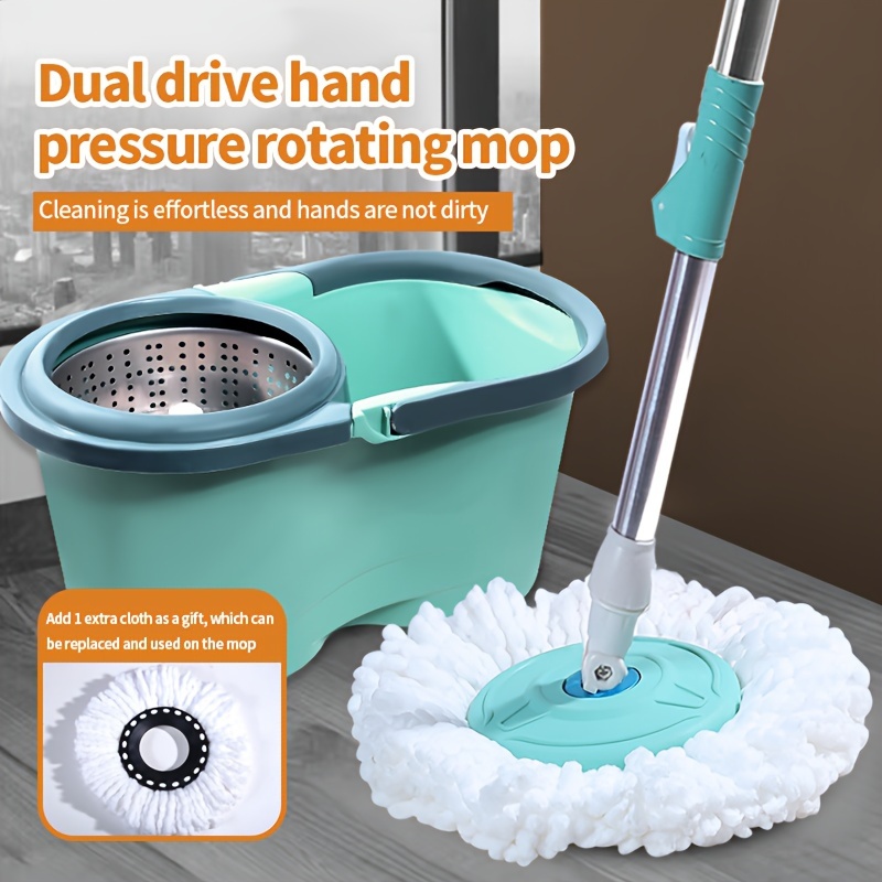 Spin Mop No Hand Washing Household Floor Cleaning Mop Long Handle Twist Mop  Dehydrating Lazy Person Mop Floor Cleaning Tools - AliExpress