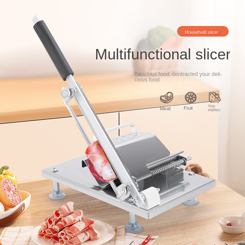 EULANGDE Thickened Upgraded Stainless Steel Manual Bone cutter Ribs cutter  Bone Slicer Machine Pig hoof big bone stick Bone Slicer manual bone meat