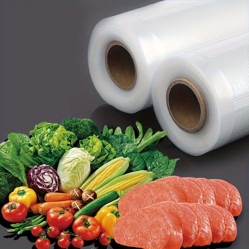 12cm 15cm 20cm 25cm 28cm Textured Vacuum Food Sealer Vac Bags Rolls Food  Storage