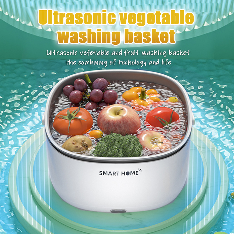 Fruit and Vegetable Washing Machine Laelr Fruit and Vegetable Cleaner  Device USB Rechargeable Food Purifier Automatic Household Cleaning Gadgets  for