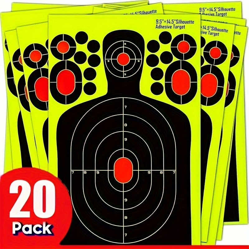 20Pcs 12x18 Paper Shooting Target Shooting Range Fun Targets for