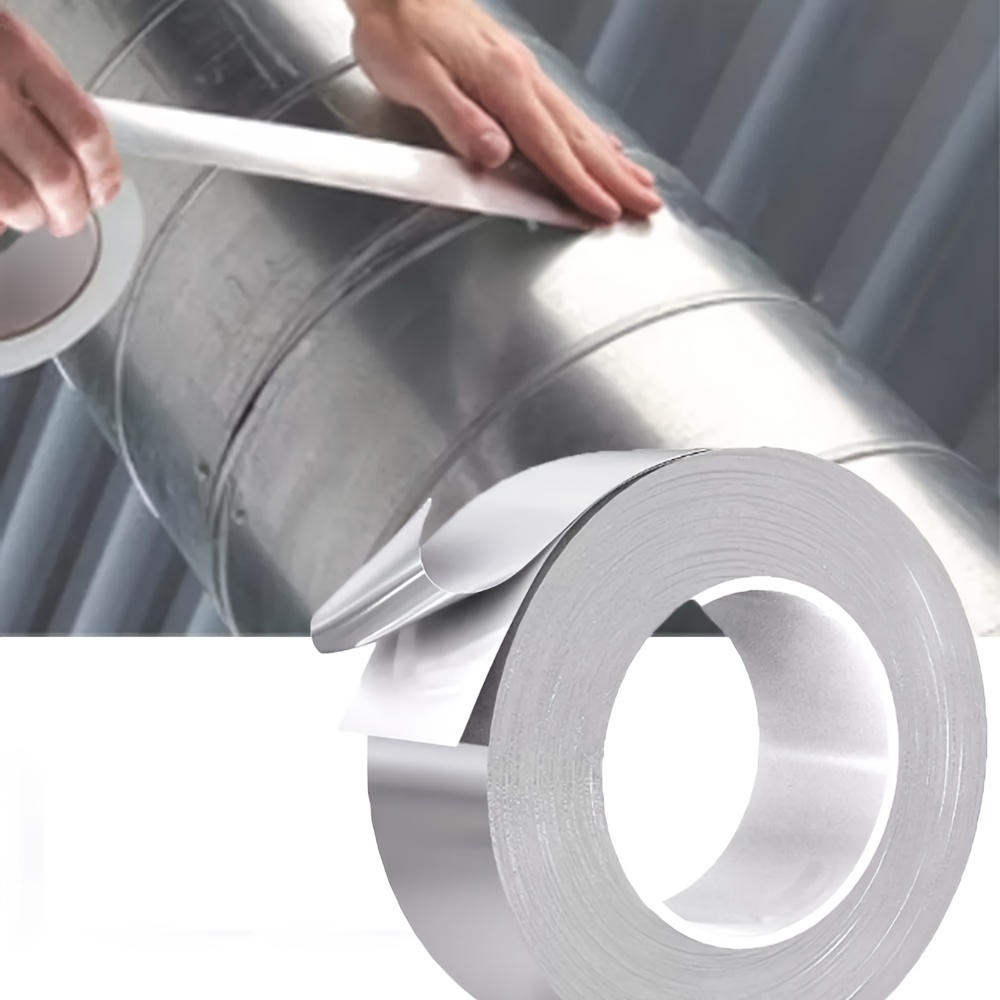 Lockport Cinta de papel de aluminio de 2 pulgadas x 225 pies (3.9 mil) -  Paquete de 3 - Sellado de conductos HVAC, ventilación de secadora, cinta de