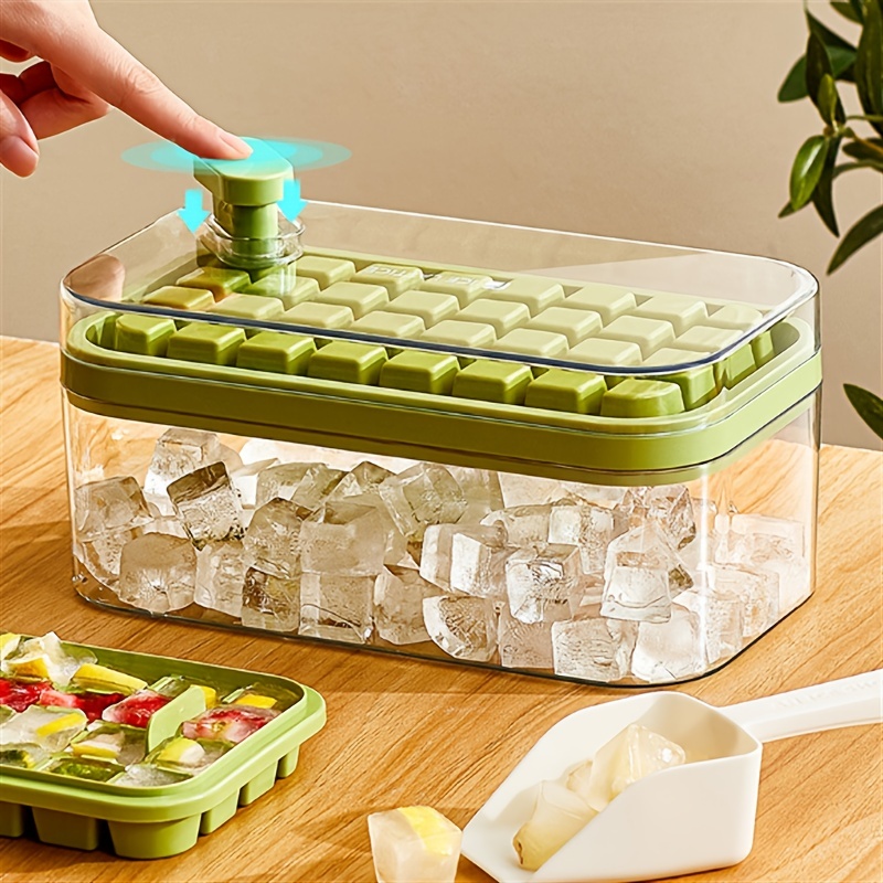 Layers Ice Cube Trays With Container And Ice Scoop 104 - Temu