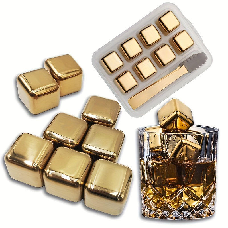 Whiskey Ball - Reusable Stainless Steel Ice Sphere - Scotch,Vodka,Wine Ice  Chiller Stocking Stuffer - Ice Cube Metal Whiskey Stones Ball Won't Dilute