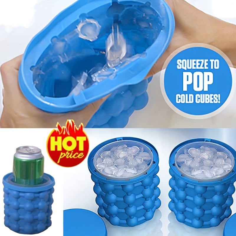 Silicone Small Ice Cube Trays with Lid Cylinder Ice Cubes Mold for 60 Ice  Cubes Maker Squeeze Easy-Release Mini Ice Maker - AliExpress