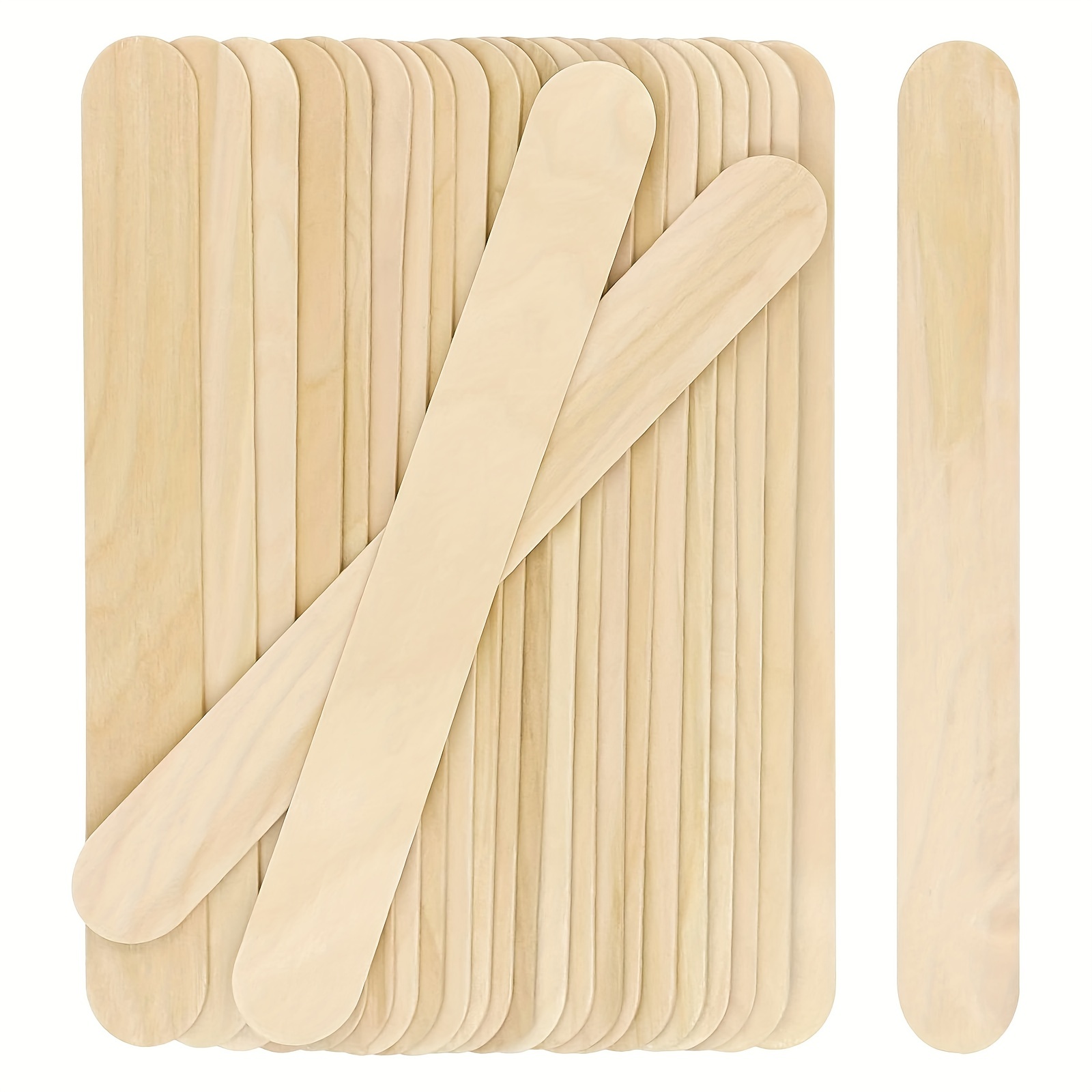 300 Pack Small Wooden Popsicle Sticks for Crafts, Bulk Small Wood Sticks for DIY