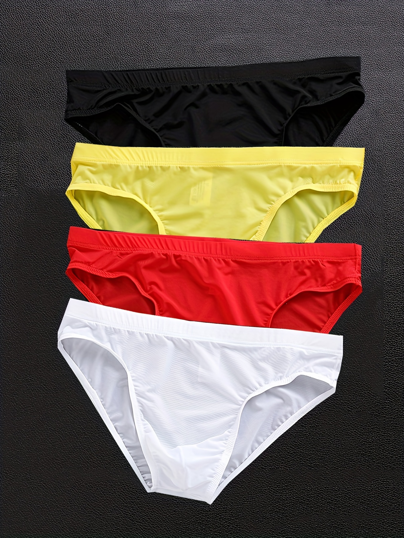 Men's Mulberry Silk Basic Low waist Briefs Men's Underwear - Temu Canada