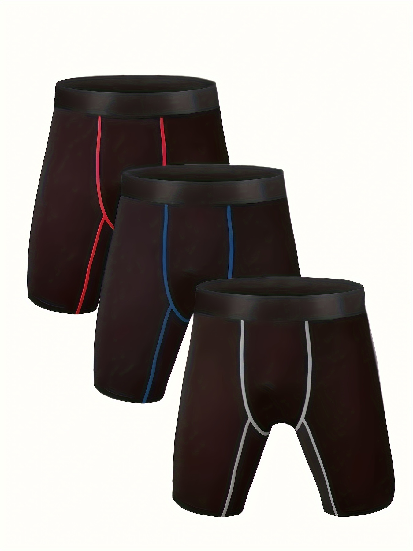 Men's Ice Silk Moisture-Wicking Underwear Plus Size Mid Waist Sport Boxer  Briefs Summer Thin Athletic Underpants
