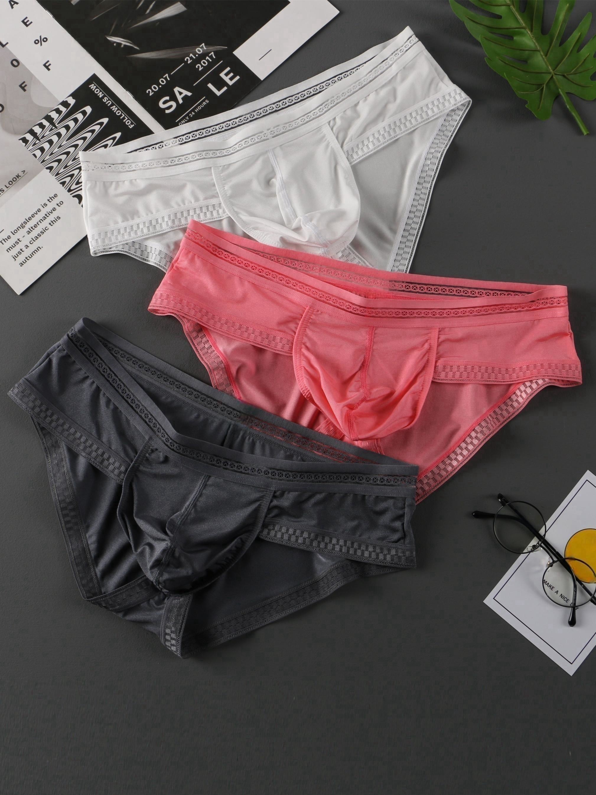 6 Color Women's Mulberry Silk Panties Silk Sexy Bikini Silk Briefs Satin  Underwear 2pcs
