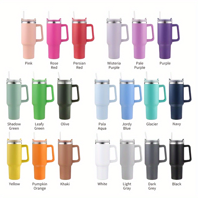 Large Capacity Simple Thermos Cup for Cold Drinks 710ml Stainless Steel Mug  with Big Hole Straw for …See more Large Capacity Simple Thermos Cup for