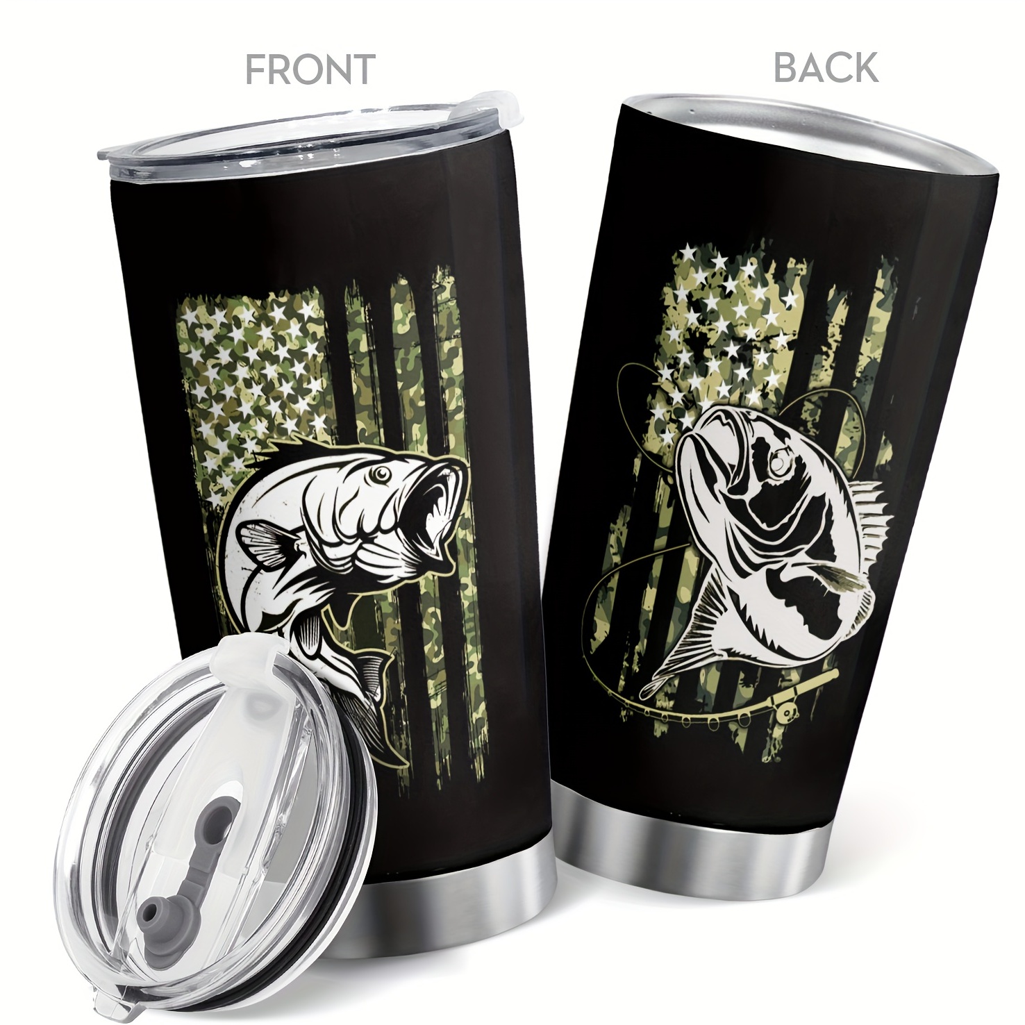 Fishing Tumbler Personalized Many Fish Tumblers Stainless - Temu