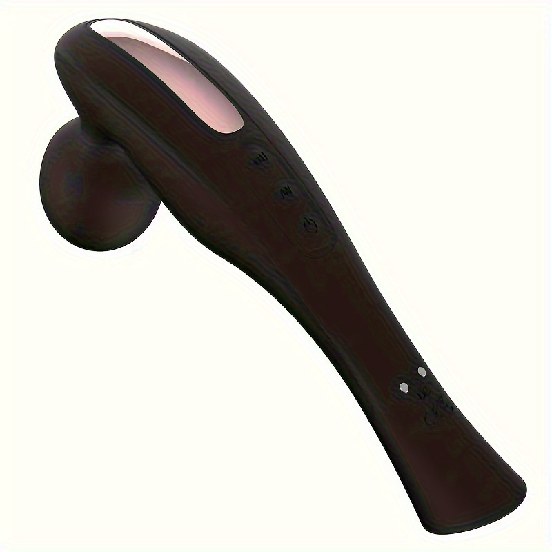 Electric Massage Wand Handheld Electric Personal Massager Waterproof Body  Massager with US Plug(Black) 