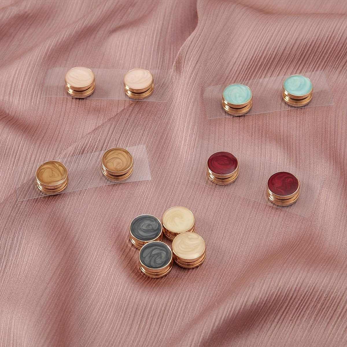 8 Pcs Hijab Magnetic Pins,strength Magnetic Hijab Pins Buttons For Women  Multi-use Colorful Scarf Small Magnetic Hijab