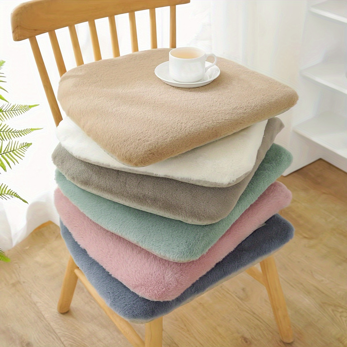 Seat Pad for Dining Chairs 40x40cm Kitchen Chair Cushions with