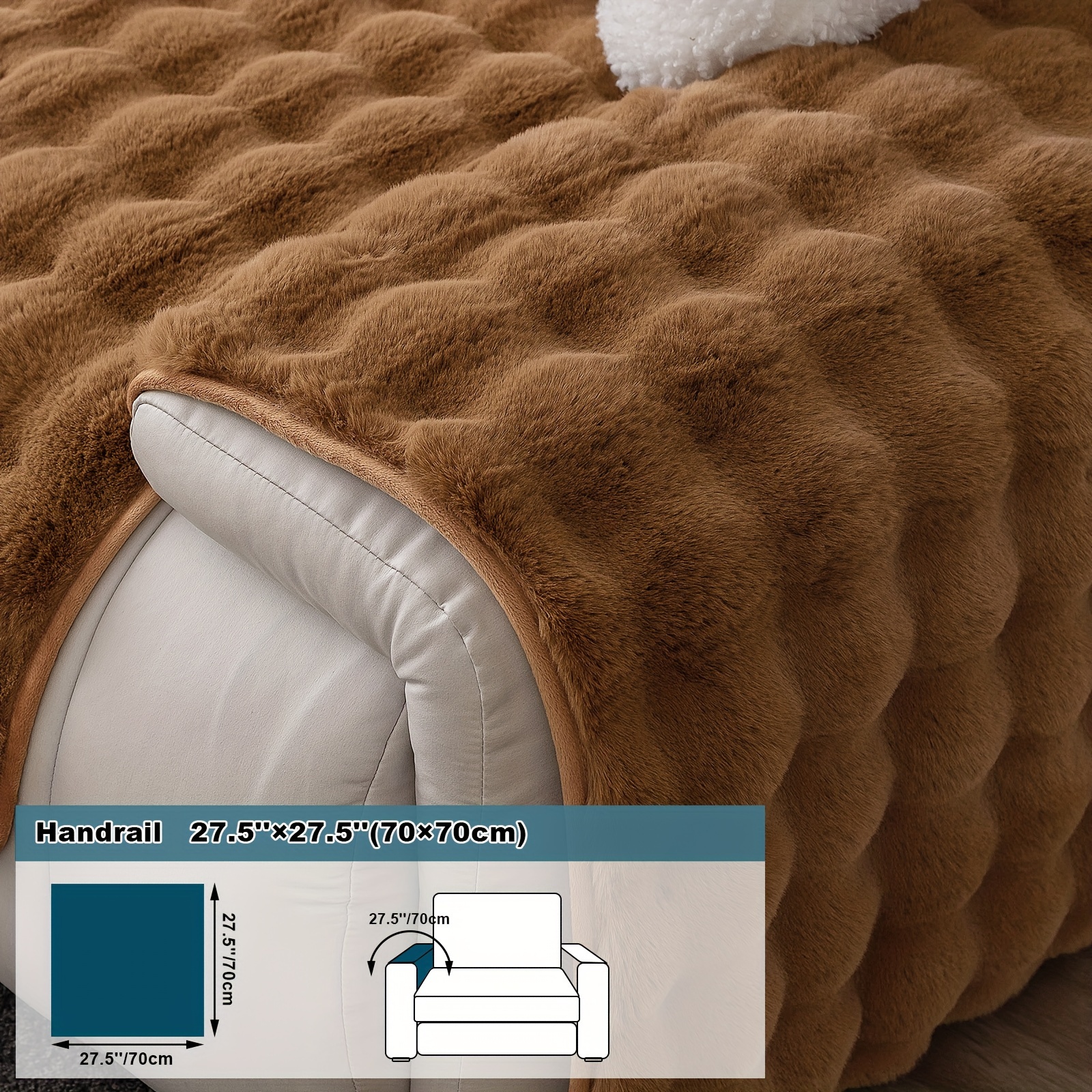 Imitation Rabbit Fur Full Encircling Seat Cushion One - Temu