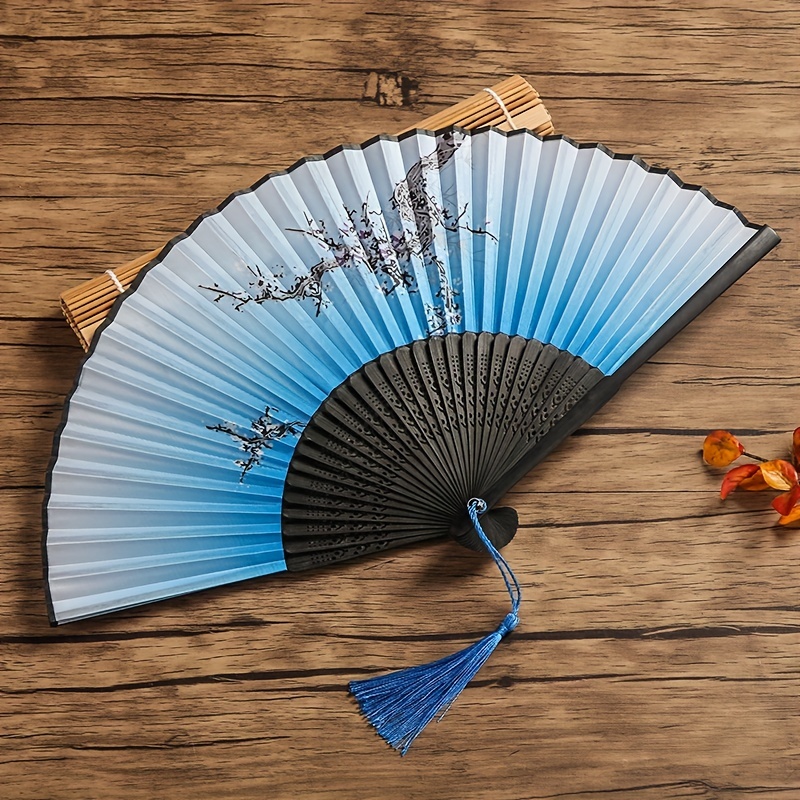 Japanese Folding Fan Handmade Decorative Kanagawa Wave - Temu