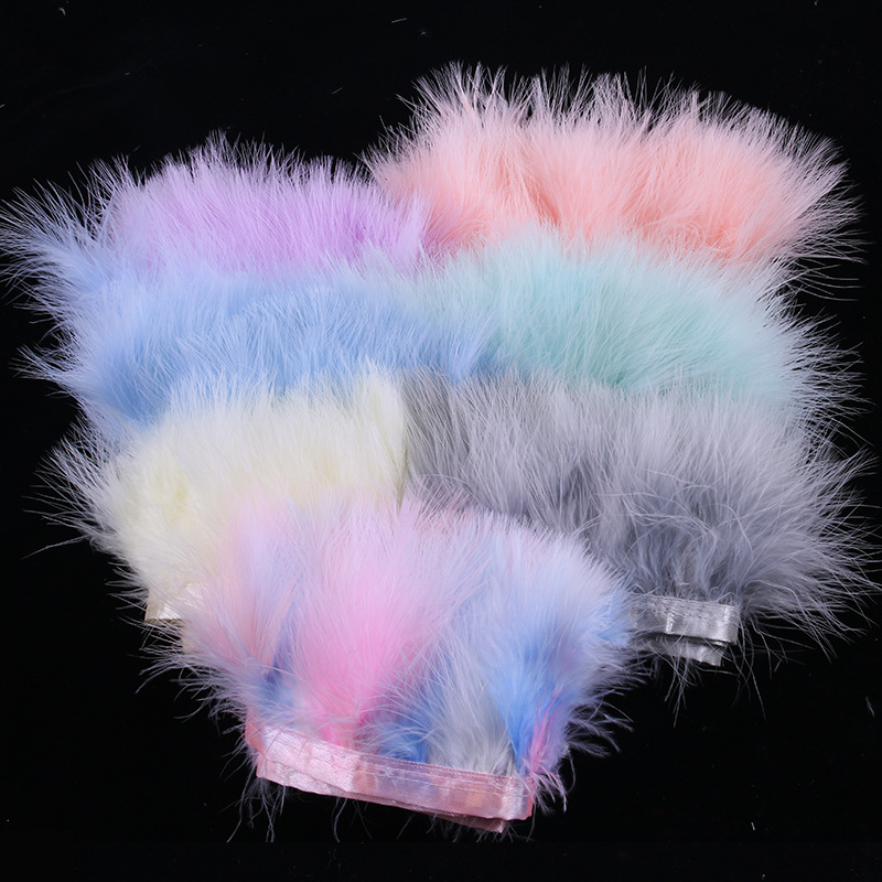 1meter Soft Chicken Feather Trim Fringe For Wedding Clothing - Temu