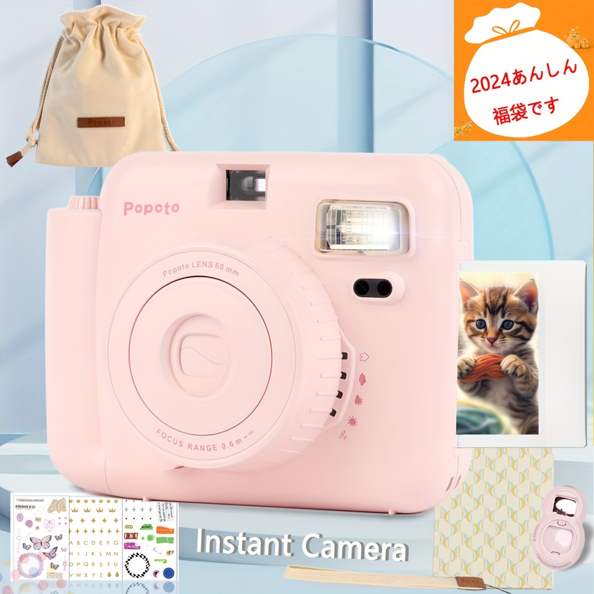 Paquete de Polaroid Go - Mini cámara instantánea - Rojo (9071) - Solo  compatible con Polaroid Go Film + Polaroid Go Color Film - Paquete doble  (16