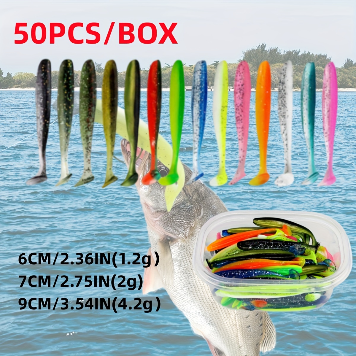 Bass Fishing Kit Soft Plastic Lures Wacky Rig - Temu