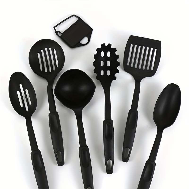 19Pcs White Silicone Kitchenware Set Pot Shovel Soup Spoon Knife