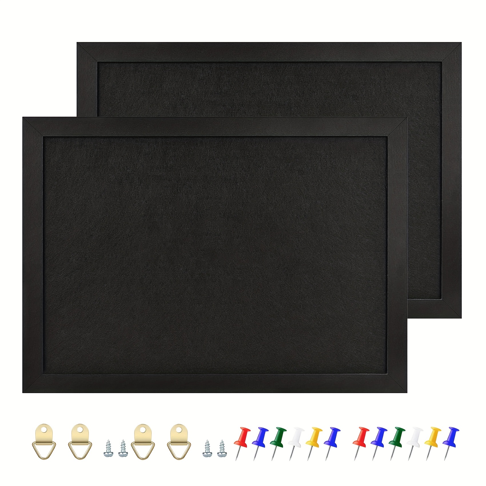 Quartet Bulletin Bar III, 12 Length, Cork, Black Plastic Frame, 2 Pack, Bulletin Accessories