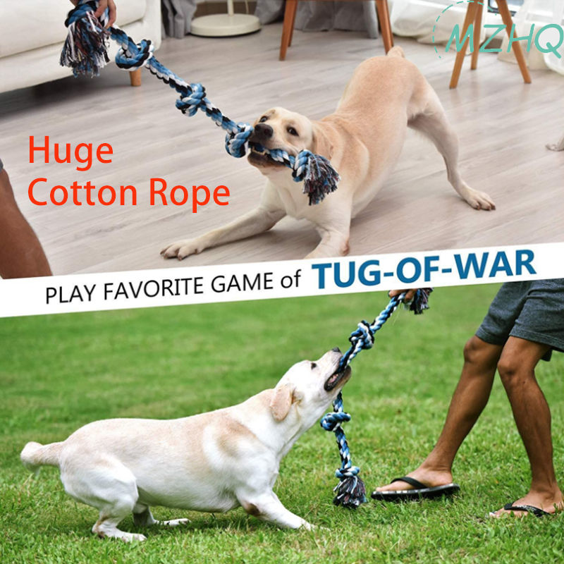 Interactive Dog Toys with Rope and Squeaky Ball, Durable Dog Toys for  Boredom and Stimulating, Tug of War Toys with Knotted Rope for Small Medium  and