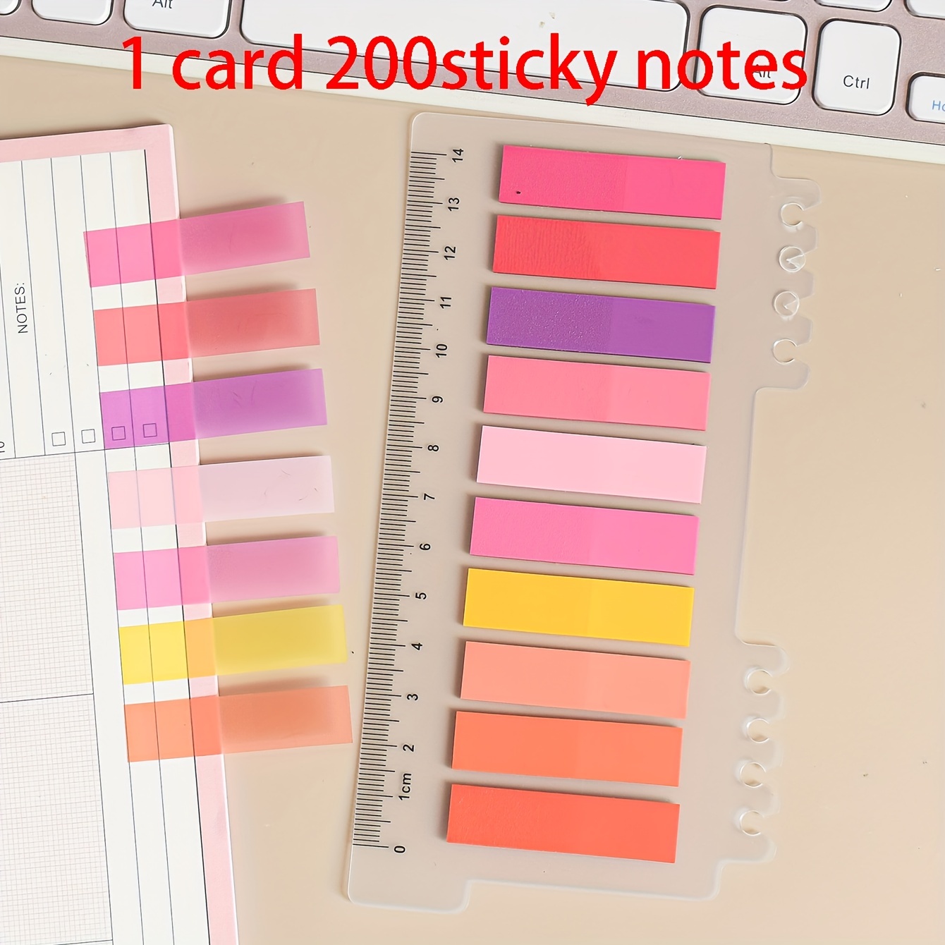 Sticky Tabs, Sticky Notes Flags Pastel Book Tabs Writable Annotation Tabs  Page Markers Clear Index Tabs Translucent Index(30sets (100 Sheets Per  Set)