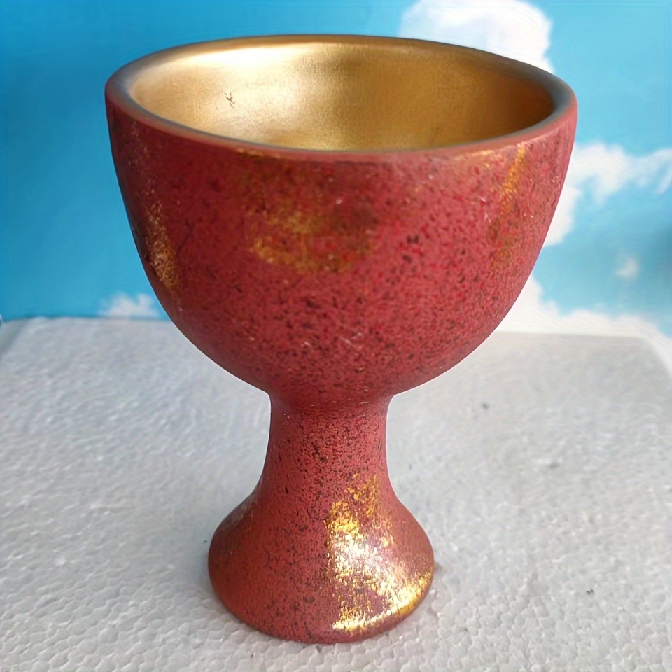 Pure Copper Cup Brass Wine Cup Mini Holy Water Offering Cup Crafts  Ornaments Gift Home Decorations, Vintage Goblet Chalice,european Liquor Cup  Metal Wine Glass Wine Goblet Glasses For Party Wedding Graduation  Anniversary