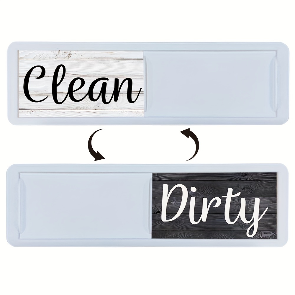 Spinning Dishwasher Magnet/ Clean Dirty Spin Magnet / Rotate Dishwasher  Magnet/ Wood Dishwasher Clean Dirty Magnet 