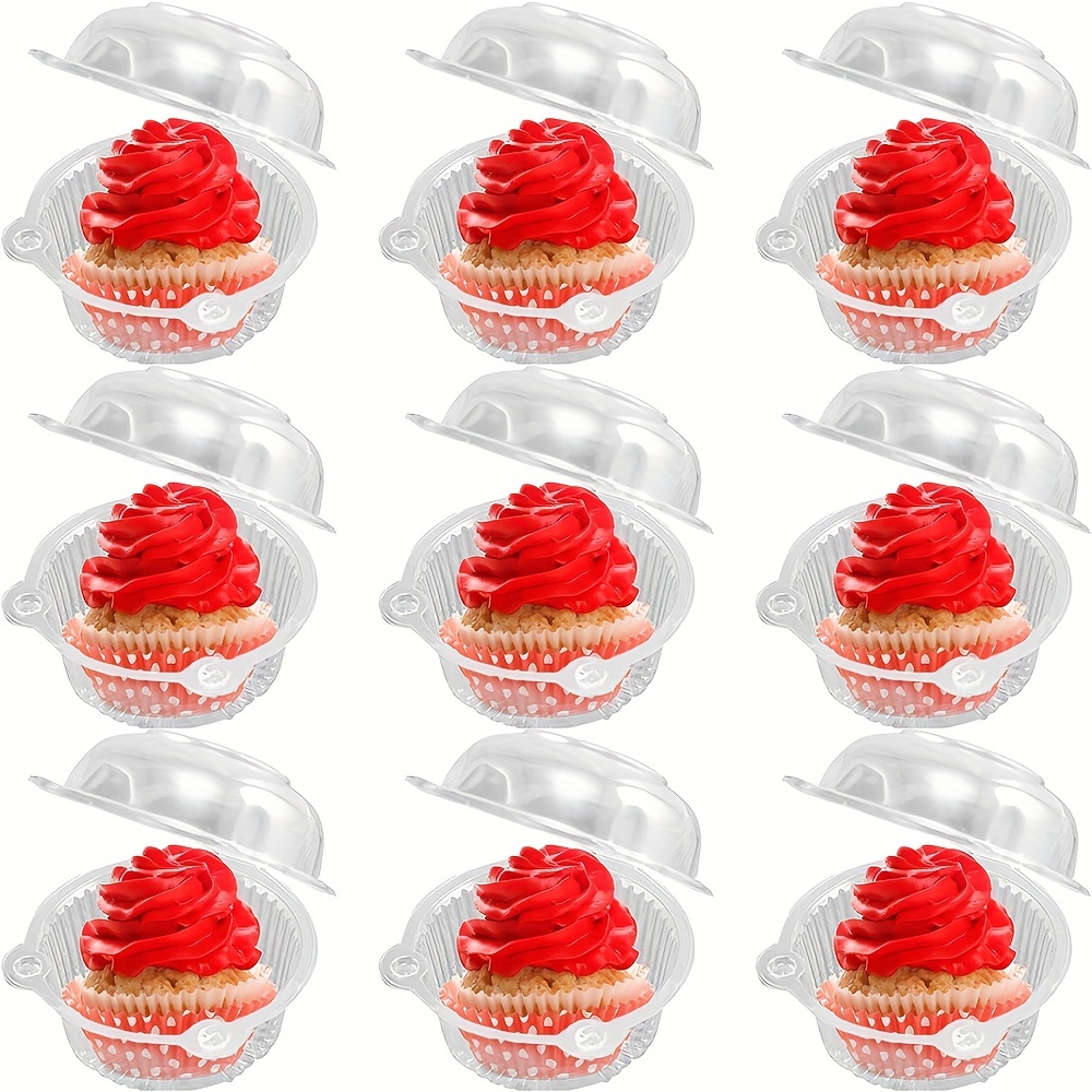 6 Cavity Stackable Cupcake Container with Extra Deep Dome - 50