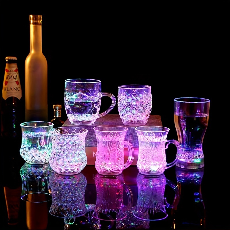 Wholesale Party Supplies Christmas Gift Customized 450ml 16oz Light Up  Flashing Plastic Straw Cup Double Wall Led Tumbler Glass for Party From  m.