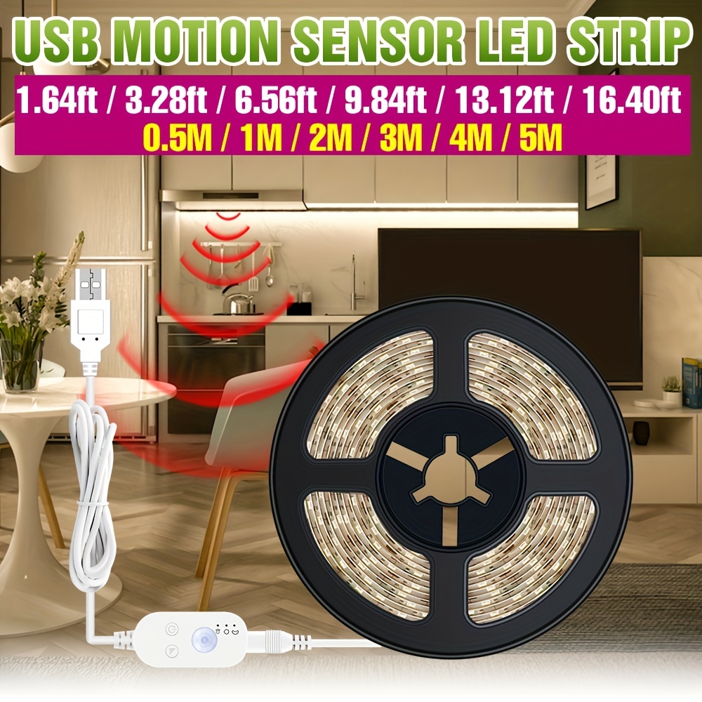 Interruptor Luz Sensor Movimiento 1 Pieza Requiere Cable - Temu