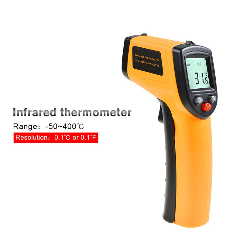 Infrared Thermometer Cooking Digital Temperature Gun -58-752(-50-380) With  Max-min Measure (not For People) Digital Infrared Thermometer With Backlit