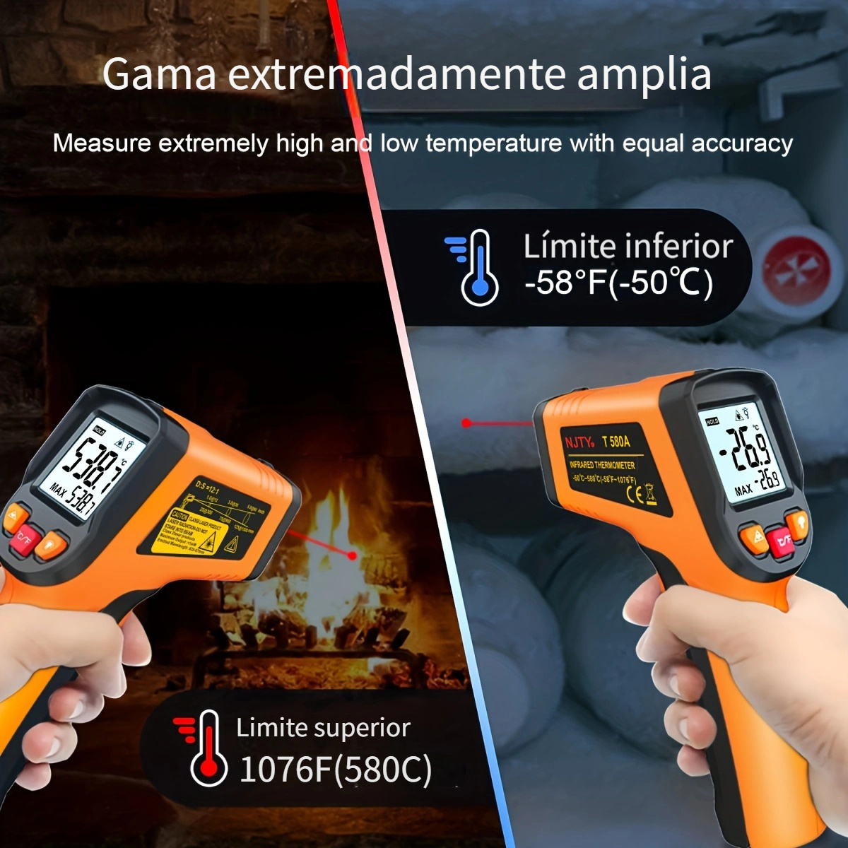 Las mejores ofertas en Los termómetros infrarrojos y termómetros de láser