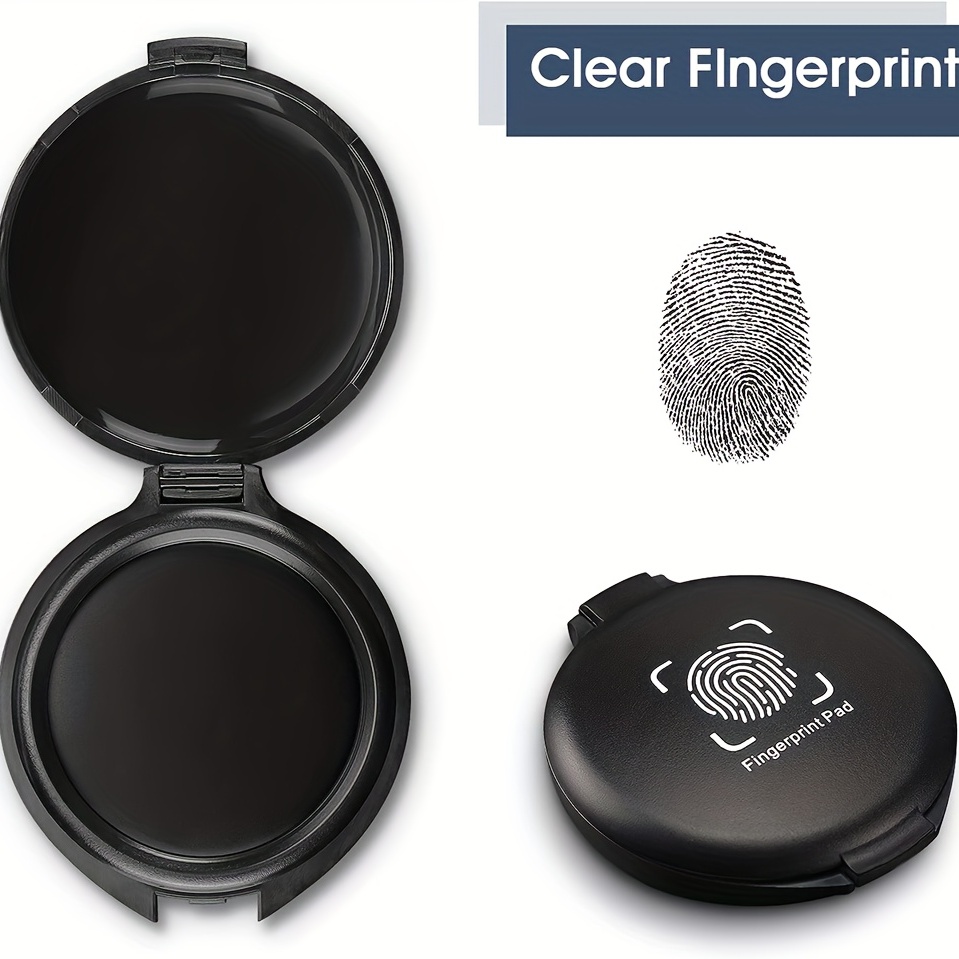 Black Fingerprint Ink Pad Temu