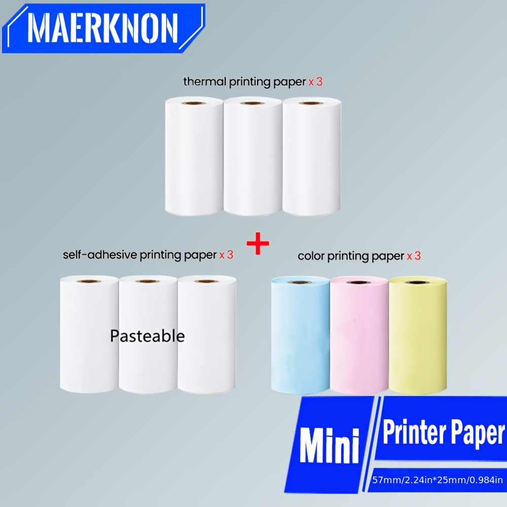 Mini-printer Special Color Printing Paper Blue Word Consumables  Mini-printer Special Heat-sensitive Printing Paper For A Variety Of Types  Of Printing