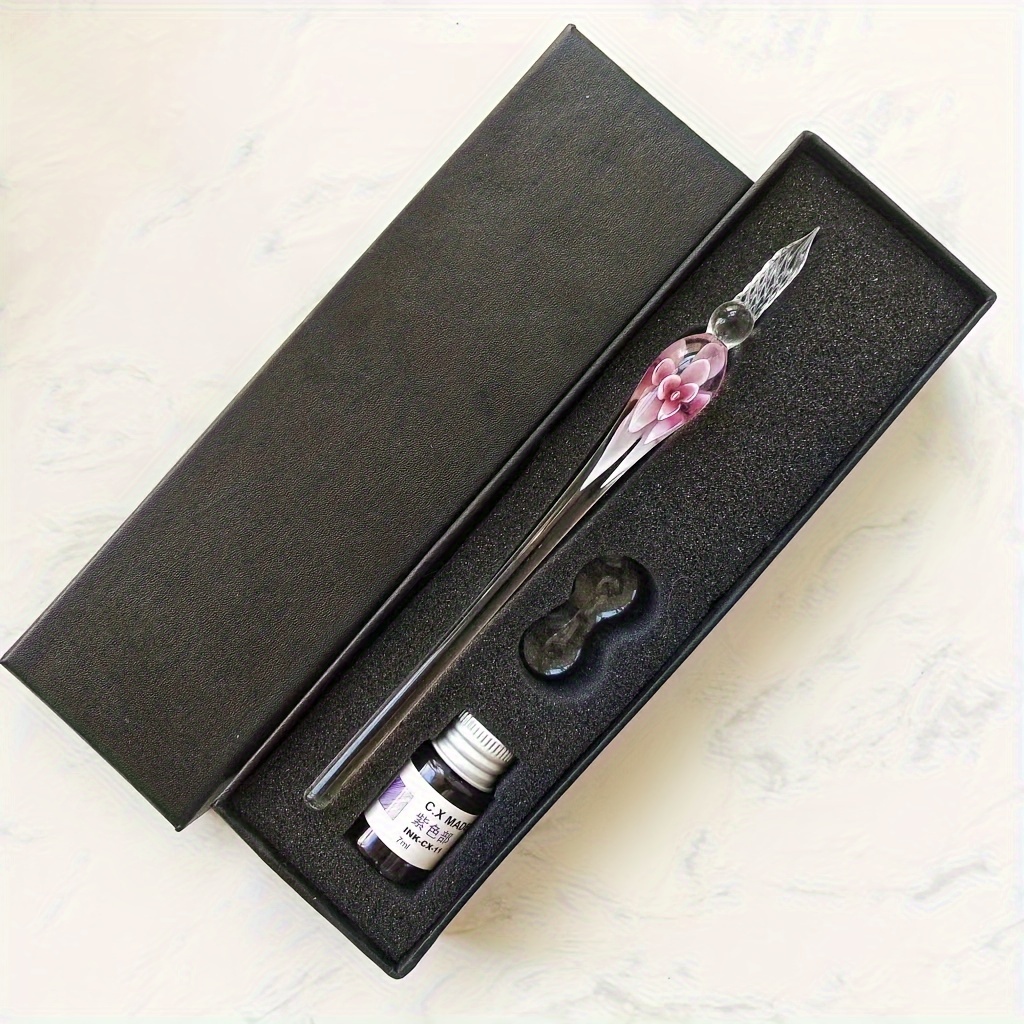 Unique Glass Calligraphy Pen Perfect Gift For Friends Back - Temu