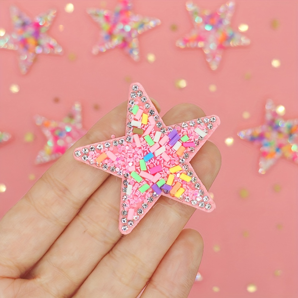 Sequin Patches- Star; Small White – The Silver Strawberry