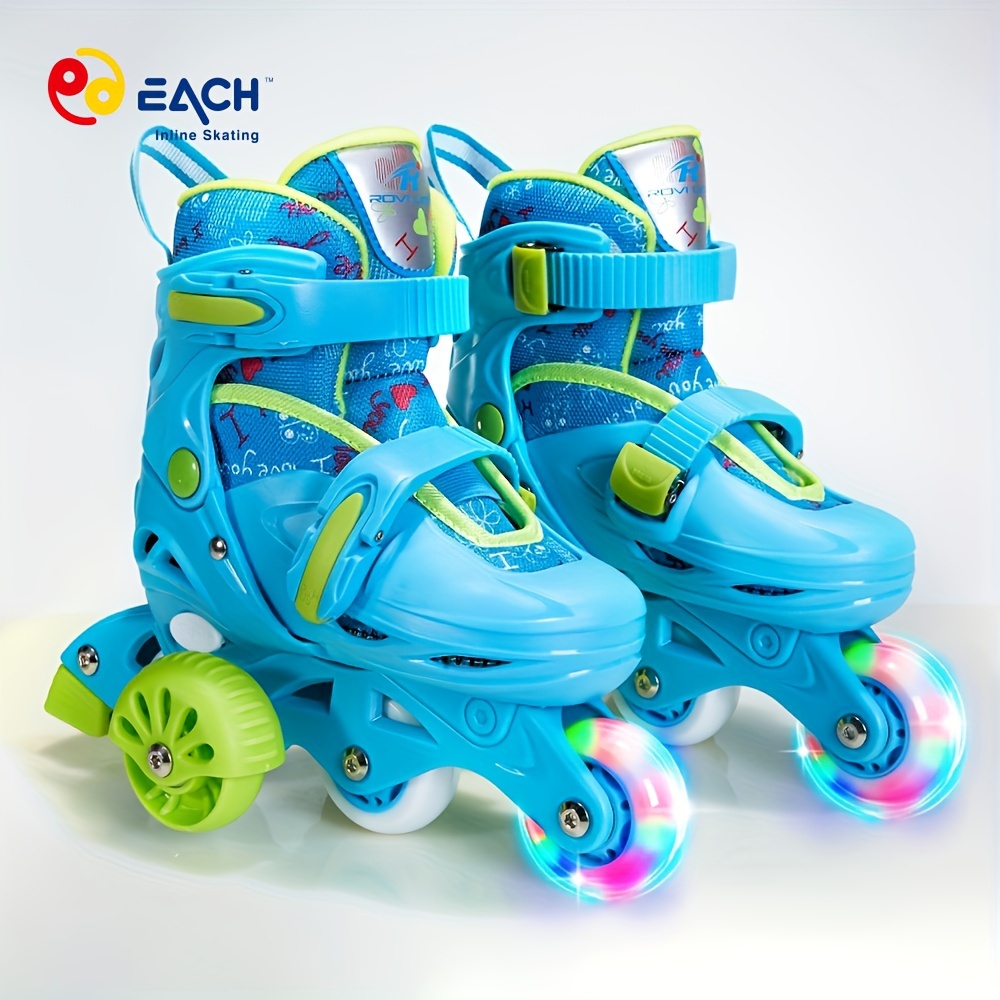  Roller - Patines en línea ajustables para mujer, talla 7, para  niños y niñas de 6 a 12 años : Deportes y Actividades al Aire Libre