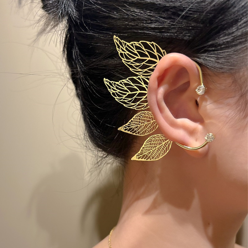 Orejas de elfo, orejas de hada para mujer, aretes de hoja de elfo dorado,  aretes de hoja, aretes de cosplay para fiesta, cosplay, accesorios de elfo